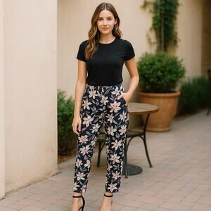 Somedays Lovin Pants High Waisted Floral
